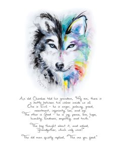 "The Wolves Inside Us" Painting | Jenn's Art Co.