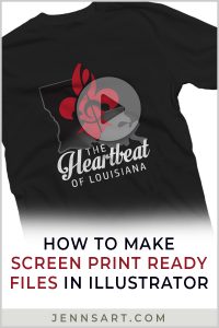 How to Make Screen Print Ready Files in Illustrator | Jenn's Art Company